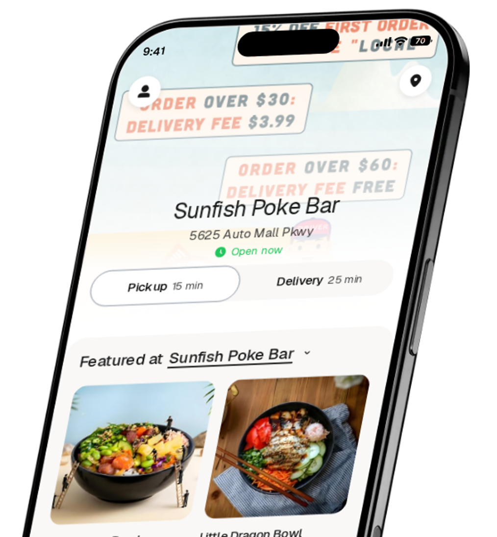 Sunfish Poke Bar app preview